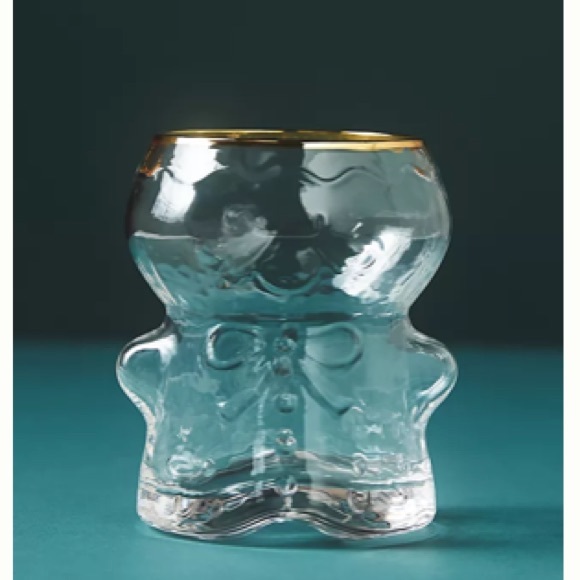 Anthropologie Other - Anthropologie North Pole Gingerbread Man Juice Glass New In Box RARE